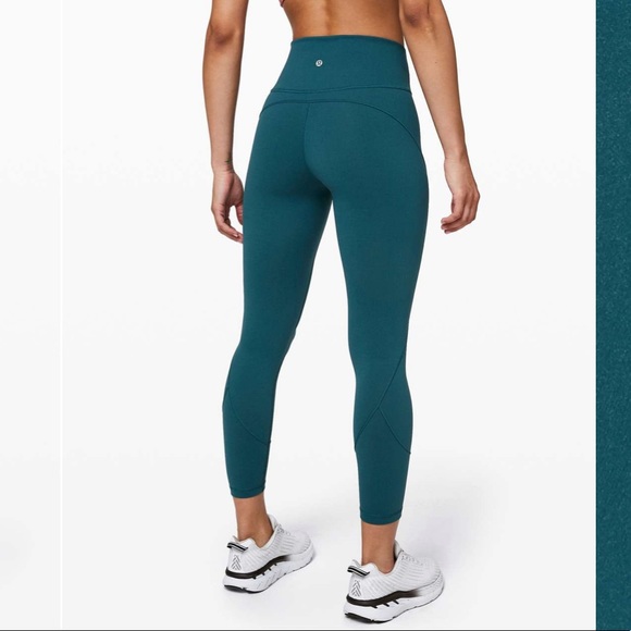 Lululemon In Movement Tight 25" *Everlux in Bermuda Teal Size 4 - Picture 2 of 13